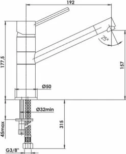 Mitigeur D'évier Ori'O - ROLF -ROBINETTERIE HAMMEL Soldes 3709 2
