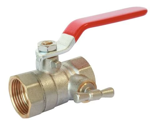 Vanne à Sphère Double Femelle à Purge 15/21 V370 - Manette Plate 3 Vanne à Sphère Double Femelle à Purge 15/21 V370 - Manette Plate