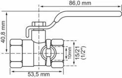 Vanne à Sphère Double Femelle à Purge 15/21 V370 - Manette Plate 10 Vanne à Sphère Double Femelle à Purge 15/21 V370 - Manette Plate -ROBINETTERIE HAMMEL Soldes 373 15A 4