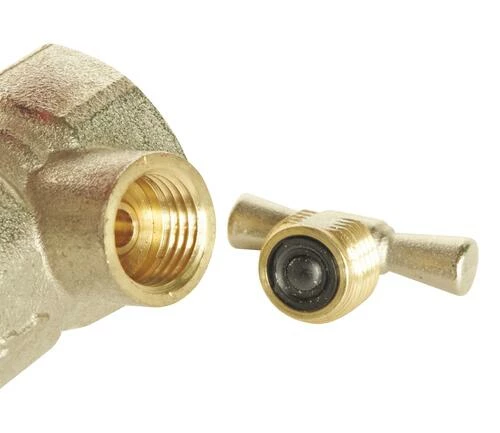 Vanne à Sphère Double Femelle à Purge 15/21 V370 - Manette Plate 7 Vanne à Sphère Double Femelle à Purge 15/21 V370 - Manette Plate – Image 5