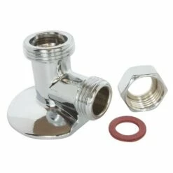 Coude Applique Laiton Chromé Mâle 20/27 -ROBINETTERIE HAMMEL Soldes 380 20 3