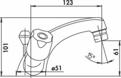 Mélangeur De Lavabo Senso Classic Chromé -ROBINETTERIE HAMMEL Soldes 3802 1 2