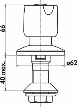 Robinet De Bidet Senso Classic Chromé -ROBINETTERIE HAMMEL Soldes 3808 1 3