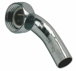 Raccord 2 Pièces Coude Laiton Chromé ø18