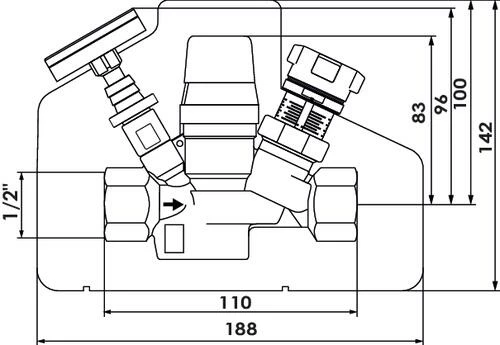 Robinet Thermostatique à Pré-réglage Aquastrom T PLUS DN15 - OVENTROP 5 Robinet Thermostatique à Pré-réglage Aquastrom T PLUS DN15 - OVENTROP – Image 3