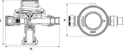 Détendeur Première Détente Pour Citerne Pour Gaz Propane 4 Détendeur Première Détente Pour Citerne Pour Gaz Propane – Image 2