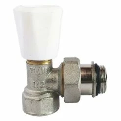 Robinet De Radiateur Simple Réglage équerre 12/17 Nickele - SOMATHERM -ROBINETTERIE HAMMEL Soldes 486 12N 2