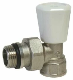 Robinet De Radiateur Simple Réglage équerre 20/27 Nickele - SOMATHERM