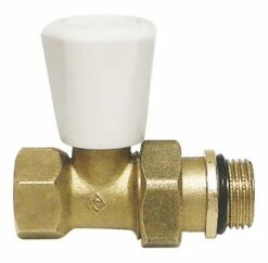 Robinet De Radiateur Simple Réglage Droit 15/21 Brut