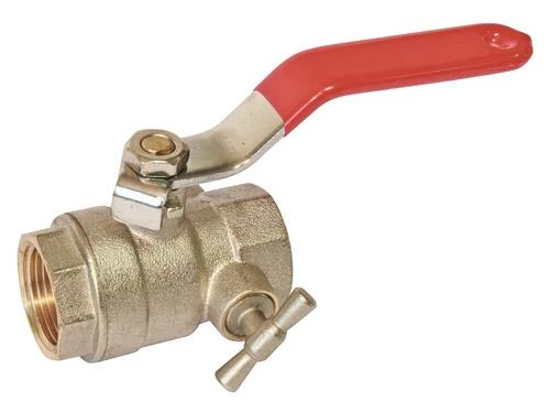 Vanne à Sphère Double Femelle 26/34 à Purge V490 - Manette Plate - PRONORM 3 Vanne à Sphère Double Femelle 26/34 à Purge V490 - Manette Plate - PRONORM