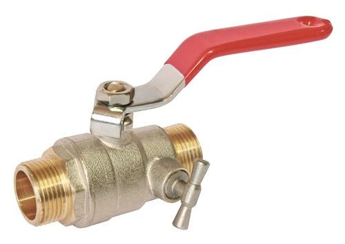 Vanne à Sphère Double Mâle 15/21 à Purge V490 - Manette Plate - PRONORM 3 Vanne à Sphère Double Mâle 15/21 à Purge V490 - Manette Plate - PRONORM