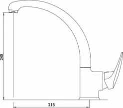 Mitigeur D'évier Bec Fondu Haut Access - ROLF -ROBINETTERIE HAMMEL Soldes 5001 70 2
