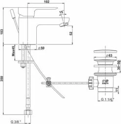 Mitigeur De Lavabo Norm'O C3 - ROLF 7 Mitigeur De Lavabo Norm'O C3 - ROLF -ROBINETTERIE HAMMEL Soldes 501011103 3