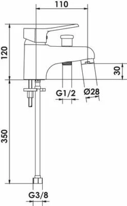 Mitigeur De Bain-douche Monotrou Prim'O - ROLF -ROBINETTERIE HAMMEL Soldes 501011206 2