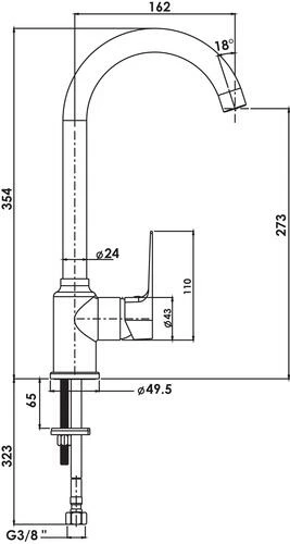 Mitigeur D'évier Bec Haut Fact'Ory - ROLF 4 Mitigeur D'évier Bec Haut Fact'Ory - ROLF – Image 2