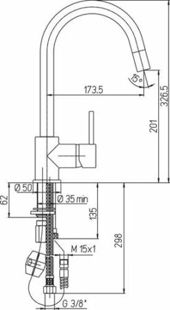 Mitigeur D'évier Avec Douchette Nickel Fact'Ory - ROLF -ROBINETTERIE HAMMEL Soldes 501011313 2