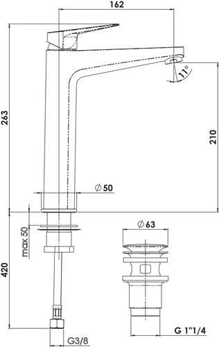 Mitigeur De Lavabo Fact'Ory Taille XL Noir - ROLF 4 Mitigeur De Lavabo Fact'Ory Taille XL Noir - ROLF – Image 2