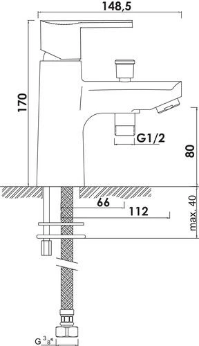 Mitigeur De Bain-douche Monotrou Nam'O C2 - ROLF 4 Mitigeur De Bain-douche Monotrou Nam'O C2 - ROLF – Image 2