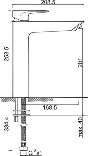 Mitigeur De Lavabo Taille XL Ely'O - ROLF 4 Mitigeur De Lavabo Taille XL Ely'O - ROLF – Image 2
