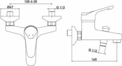 Mitigeur Bain-douche Mural Access - ROLF 5 Mitigeur Bain-douche Mural Access - ROLF -ROBINETTERIE HAMMEL Soldes 501012506 2