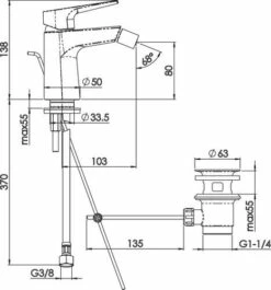 Mitigeur De Bidet Ev'O - ROLF -ROBINETTERIE HAMMEL Soldes 501013614 2