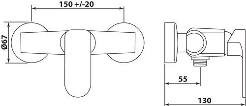 Mitigeur De Douche Mural Class'o - ROLF 4 Mitigeur De Douche Mural Class'o - ROLF – Image 2