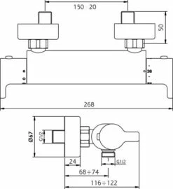 Thermostatique De Douche Access'O - ROLF 5 Thermostatique De Douche Access'O - ROLF -ROBINETTERIE HAMMEL Soldes 501014503 2