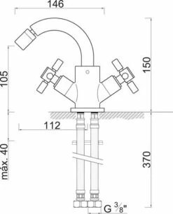 Mélangeur De Bidet Star'O - ROLF -ROBINETTERIE HAMMEL Soldes 501015002 2