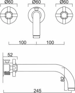 Mélangeur De Bain-douche à Encastrer Star'O - ROLF 7 Mélangeur De Bain-douche à Encastrer Star'O - ROLF -ROBINETTERIE HAMMEL Soldes 501015004 3