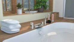 Mitigeur De Bain-douche 4 Trous Cascade Cuadr'O - ROLF -ROBINETTERIE HAMMEL Soldes 501015501 2