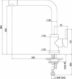 Mitigeur D'évier Bec Haut Ori'O - ROLF 7 Mitigeur D'évier Bec Haut Ori'O - ROLF -ROBINETTERIE HAMMEL Soldes 501016002 3
