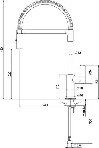 Mitigeur D'évier Avec Douchette Ori'O - ROLF 5 Mitigeur D'évier Avec Douchette Ori'O - ROLF – Image 3