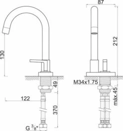 Mitigeur De Lavabo Haut Taille M Ori'O - ROLF 7 Mitigeur De Lavabo Haut Taille M Ori'O - ROLF -ROBINETTERIE HAMMEL Soldes 501016010 3