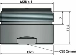 Aérateur Mâle Grille Plastique 25l/min -ROBINETTERIE HAMMEL Soldes 502512527 3