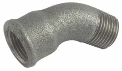 Coude égal Fonte Noire 45° Mâle Femelle N° 40