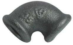 Coude égal Fonte Noire Petit Rayon 90° Double Femelle N° 90