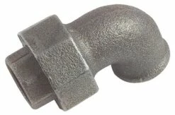Coude Union Conique Fonte Noire Double Femelle N° 96