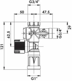 Groupe De Sécurité Droit Siège Laiton - SOMATHERM -ROBINETTERIE HAMMEL Soldes 601011101 2