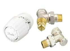 Kit Thermostatique Complet équerre 15/21 - DANFOSS