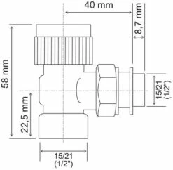Corps De Robinet Thermostatique équerre Femelle 15/21 - SOMATHERM 7 Corps De Robinet Thermostatique équerre Femelle 15/21 - SOMATHERM -ROBINETTERIE HAMMEL Soldes 601510126 3