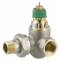 Corps De Robinet Thermostatique Angle à Droite Ra-dv Auto-equilibrant 12/17 - DANFOSS