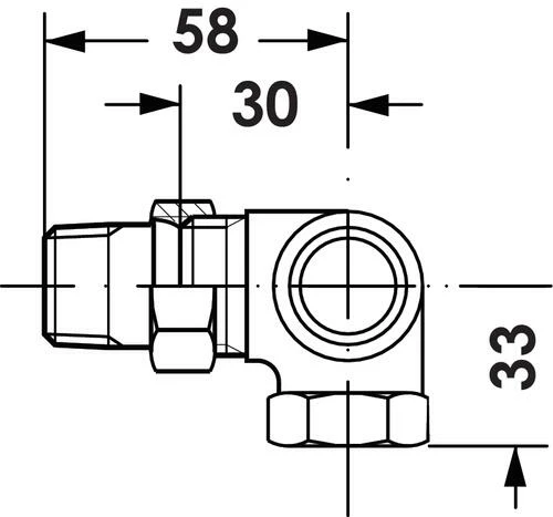 Corps De Robinet Thermostatique Angle à Droite Ra-dv Auto-equilibrant 15/21 - DANFOSS 4 Corps De Robinet Thermostatique Angle à Droite Ra-dv Auto-equilibrant 15/21 - DANFOSS – Image 2
