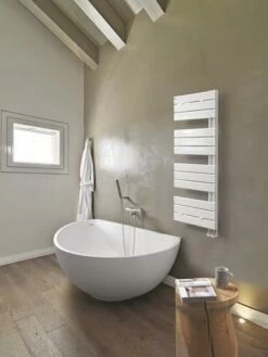 Radiateur Sèche-serviettes Eau Chaude 525W FLAG Lames Droites Blanc - DELTACALOR 5 Radiateur Sèche-serviettes Eau Chaude 525W FLAG Lames Droites Blanc - DELTACALOR -ROBINETTERIE HAMMEL Soldes 601512401 2