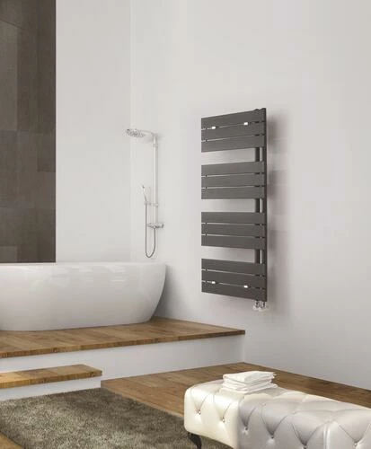 Radiateur Sèche-serviettes Eau Chaude 525W FLAG Lames Droites Noir - DELTACALOR 4 Radiateur Sèche-serviettes Eau Chaude 525W FLAG Lames Droites Noir - DELTACALOR – Image 2