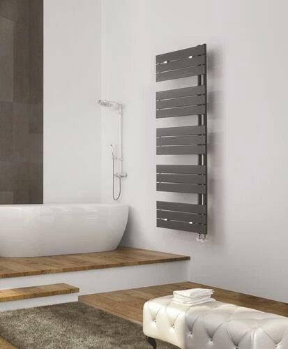 Radiateur Sèche-serviettes Eau Chaude 640W FLAG Lames Droites Noir - DELTACALOR 4 Radiateur Sèche-serviettes Eau Chaude 640W FLAG Lames Droites Noir - DELTACALOR – Image 2