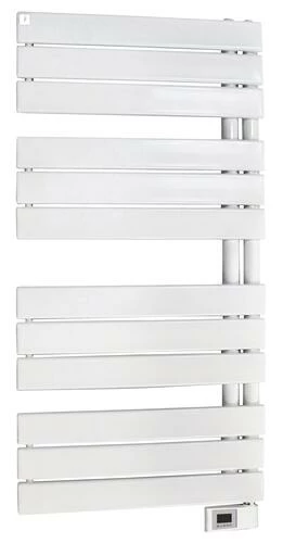 Radiateur Sèche-serviettes électrique FLAG 500W Lames Droites Blanc - DELTACALOR 3 Radiateur Sèche-serviettes électrique FLAG 500W Lames Droites Blanc - DELTACALOR