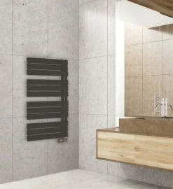 Radiateur Sèche-serviettes électrique FLAG 500W Lames Droites Noir - DELTACALOR -ROBINETTERIE HAMMEL Soldes 601512506 2