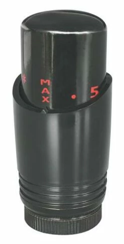 Tête Thermostatique Design Pour Sèche-serviettes Noir - SOMATHERM