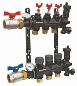 Collecteur PCBT Avec Vannes 3 Départs En Matériau De Synthèse - SOMATHERM