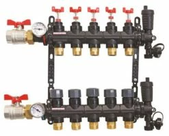 Collecteur PCBT Avec Vannes 5 Départs En Matériau De Synthèse - SOMATHERM 5 Collecteur PCBT Avec Vannes 5 Départs En Matériau De Synthèse - SOMATHERM -ROBINETTERIE HAMMEL Soldes 603010815 2